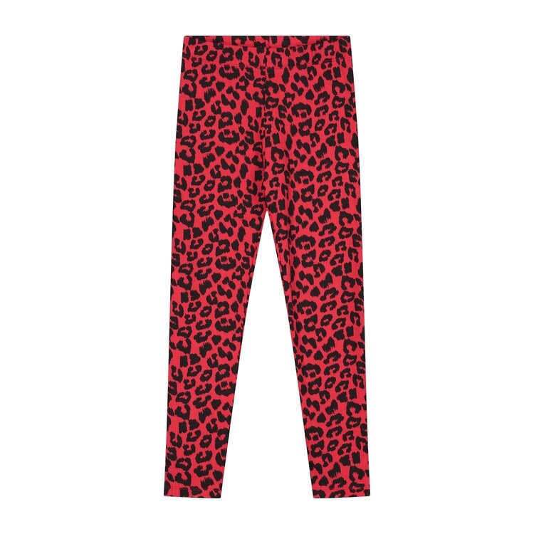 Daily Brat Daily Brat | Legging leopard true red