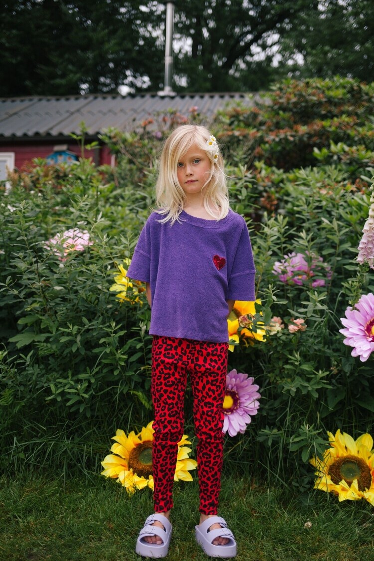 Daily Brat Daily Brat | Legging leopard true red