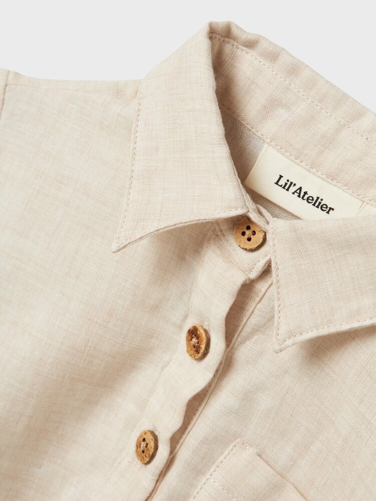 Lil Atelier Lil Atelier | Romper blouseTarou bleached sand