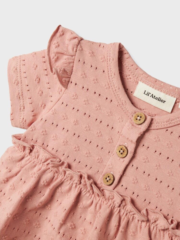 Lil Atelier Lil Atelier | Jurk Jamla misty rose