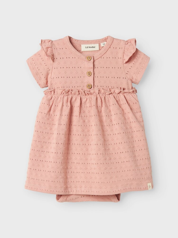 Lil Atelier Lil Atelier | Jurk Jamla misty rose