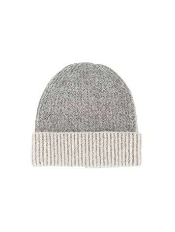 Zusss Zusss | Muts gebreid met tipping middengrijs