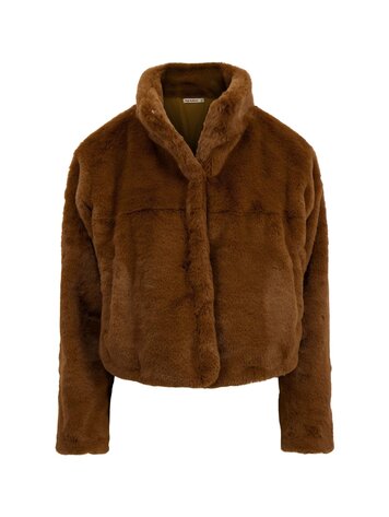 Zusss Zusss | Jasje faux fur mid brown