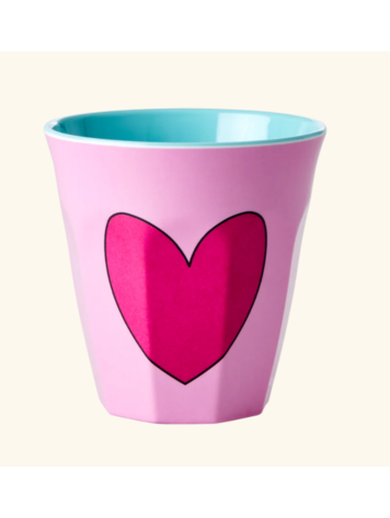 Rice Rice | Mok melamine heart roze