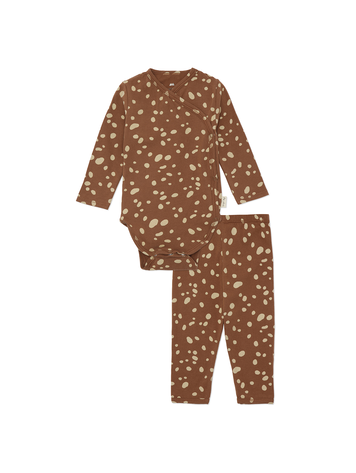 Konges Sløjd Konges Slojd | Newborn pyjama deer brown