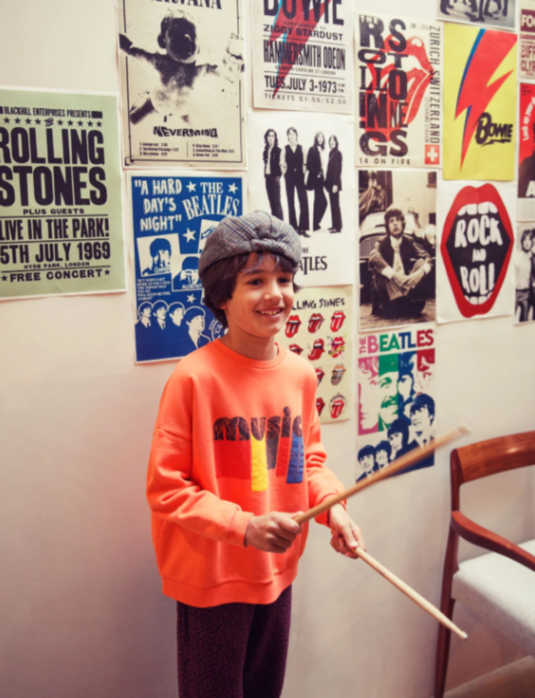 Piupiuchick Piupiuchick | Sweater Music orange