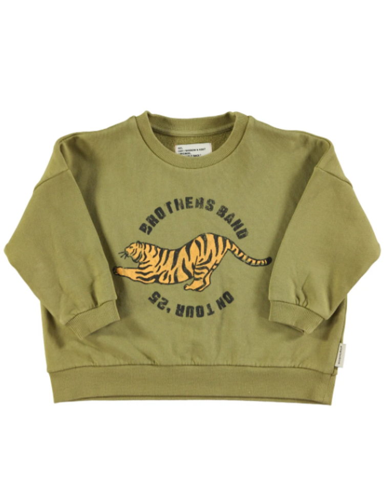 Piupiuchick Piupiuchick | Sweater tiger olive green