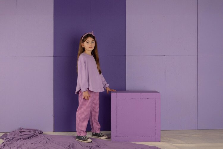 Nixnut Nixnut | Sweater ruffled lila