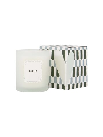 Zusss Zusss | Geurkaars glas in doosje groen/grijs