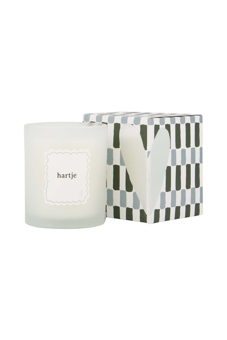 Zusss Zusss | Geurkaars glas in doosje groen/grijs
