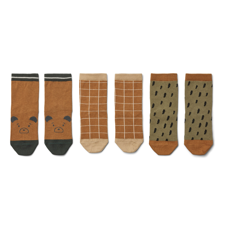 Liewood Liewood | Sokken golden caramel - Maat 17/18