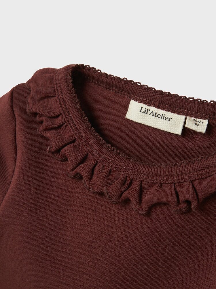 Lil Atelier Lil Atelier | Longsleeve Gayo hot chocolate