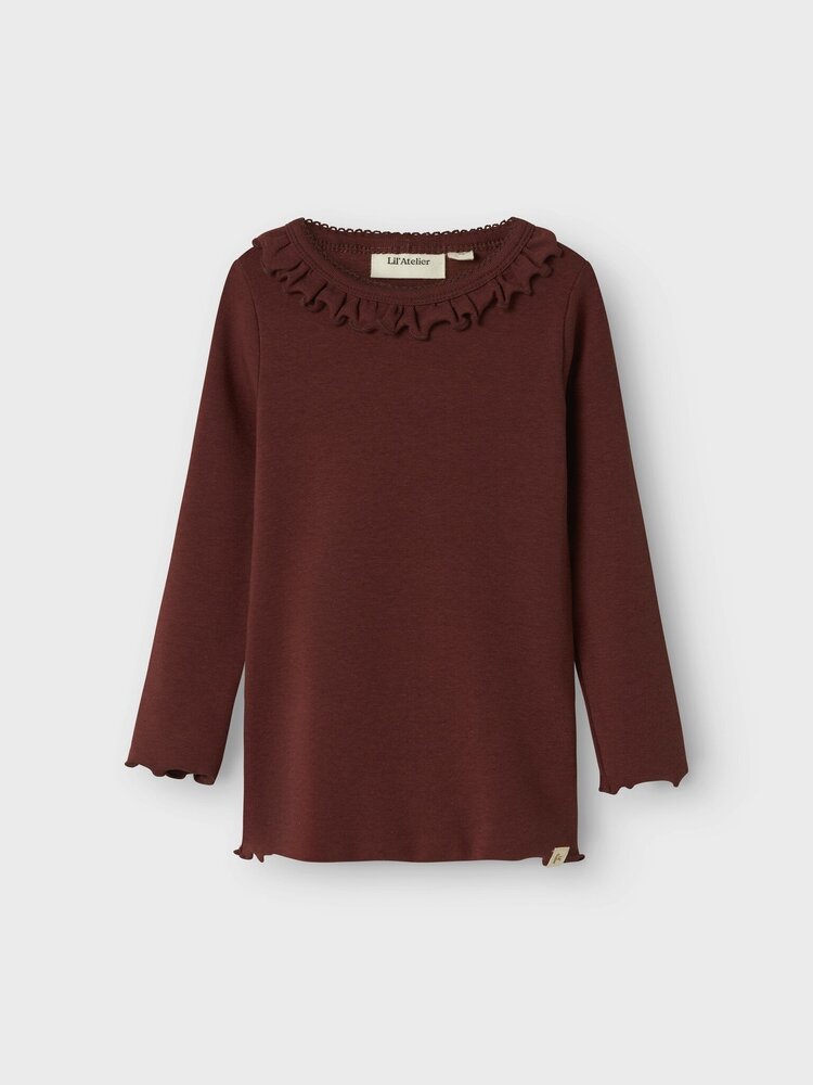 Lil Atelier Lil Atelier | Longsleeve Gayo hot chocolate