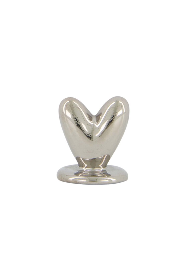 Zusss Zusss | Kaartenstandaard keramiek hartje zilver