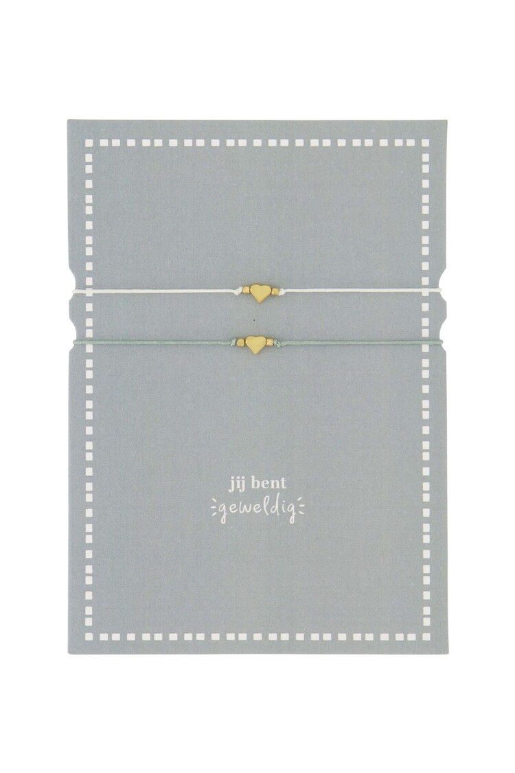 Zusss Zusss | Ansichtkaart met vriendschapsarmbandjes Jij bent geweldig