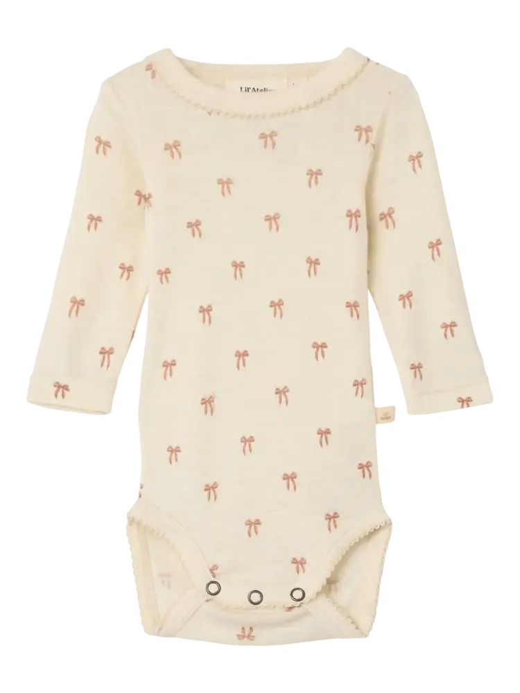 Lil Atelier Lil Atelier | Romper Nalu wol strikjes