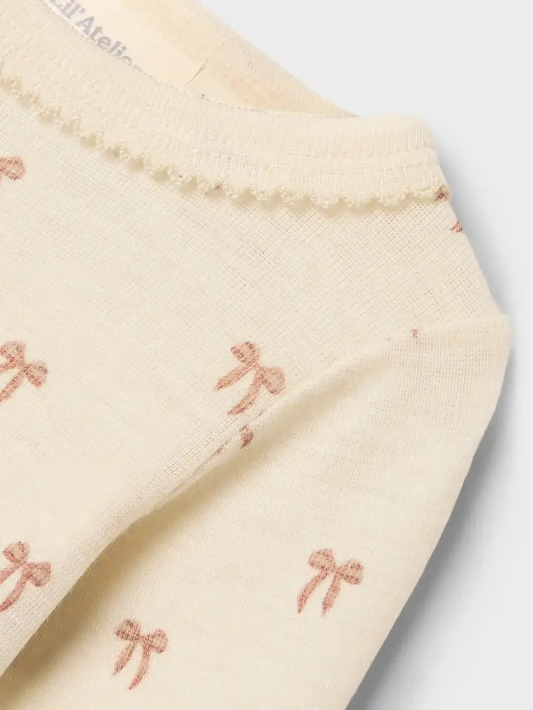 Lil Atelier Lil Atelier | Romper Nalu wol strikjes