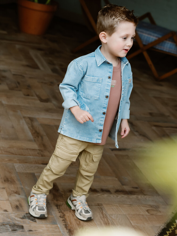 Daily7 Daily7 | Blouse denim backprint