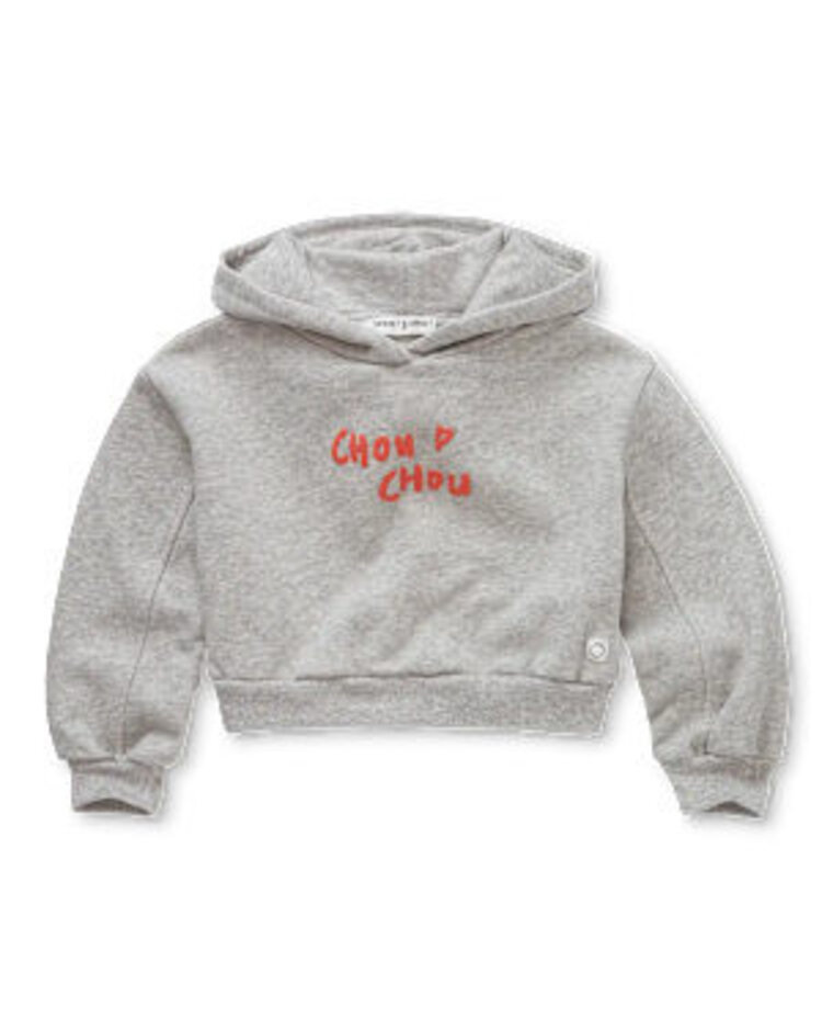 Sproet&Sprout Sproet&Sprout | Hoodie cropped grey
