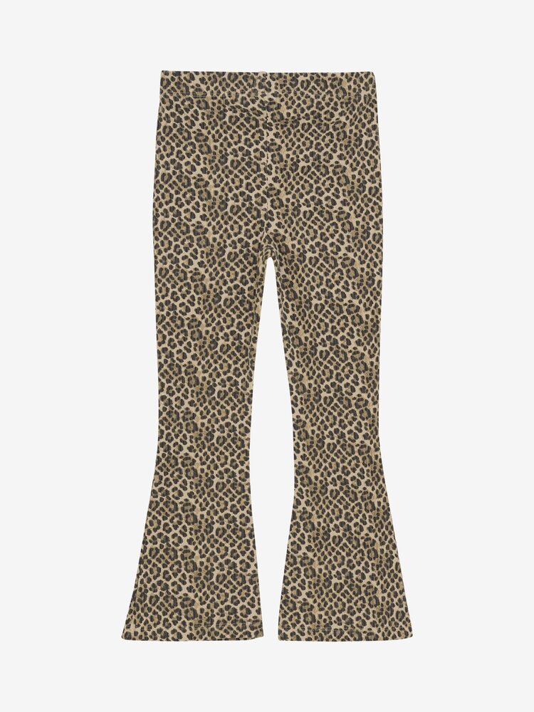 Daily7 Daily7 | Flared legging leopard latte sand