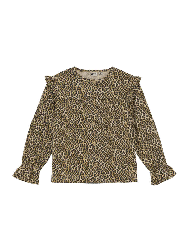 Daily7 Daily7 | Longsleeve leopard latte sand