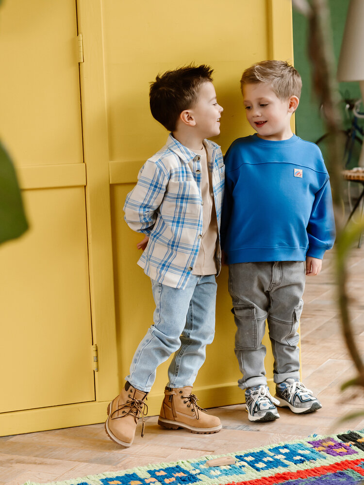 Daily7 Daily7 | Sweater oversized kobalt blauw