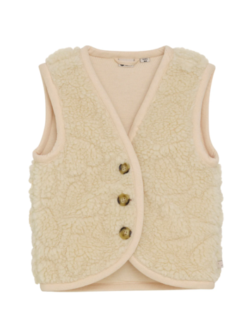 Daily7 Daily7 | Gilet Teddy heart sandshell