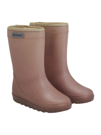 Enfant Enfant | Thermo boots Glitter rose taupe