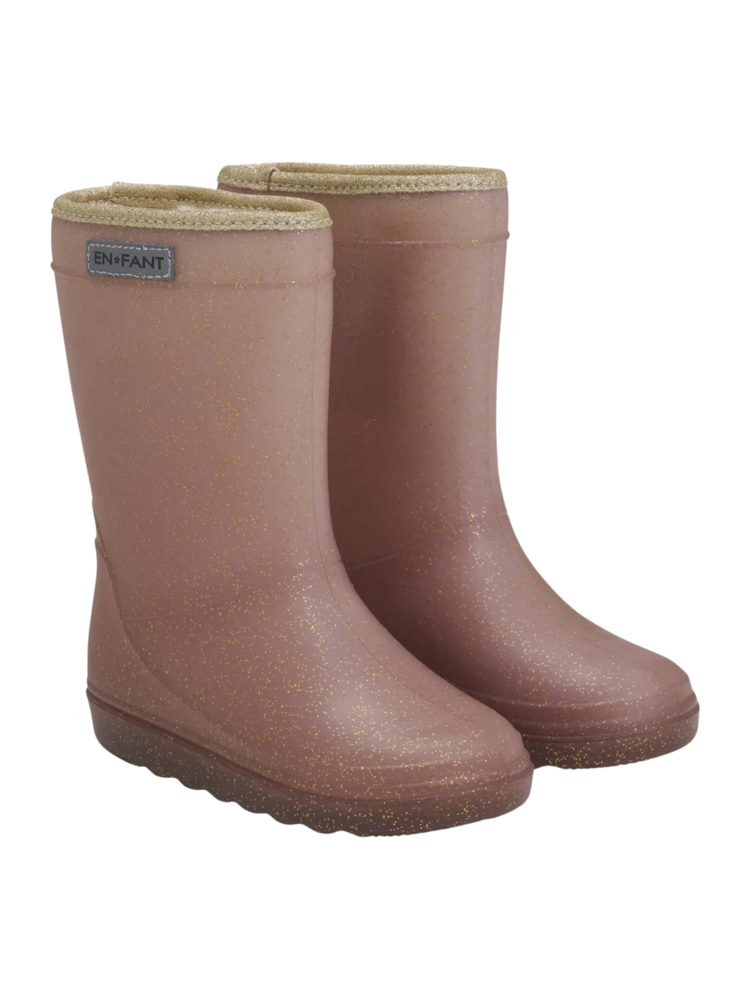 Enfant Enfant | Thermo boots Glitter rose taupe