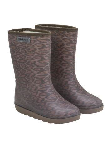 Enfant Enfant | Thermo boots Leopard pine bark