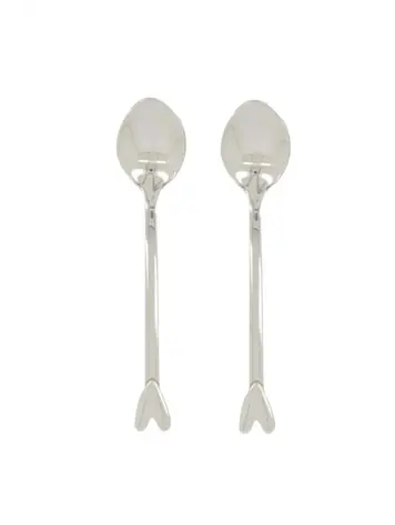 Zusss Zusss | Set van 2 lepels hartje silver