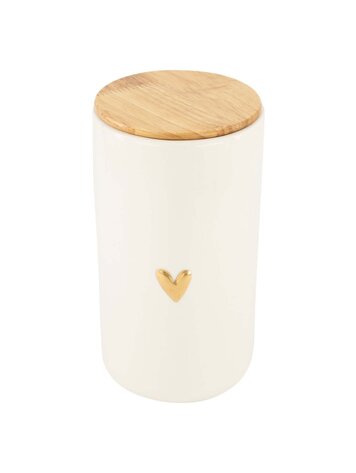 Zusss Zusss | Voorraadpot hartje met deksel L