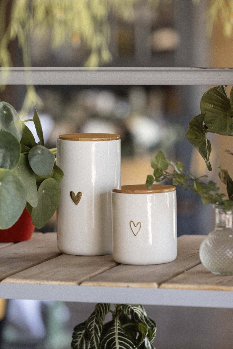 Zusss Zusss | Voorraadpot met deksel L hartje