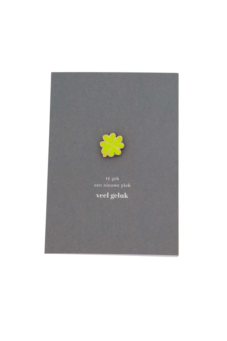 Zusss Zusss | Wenskaart magneet klavertje