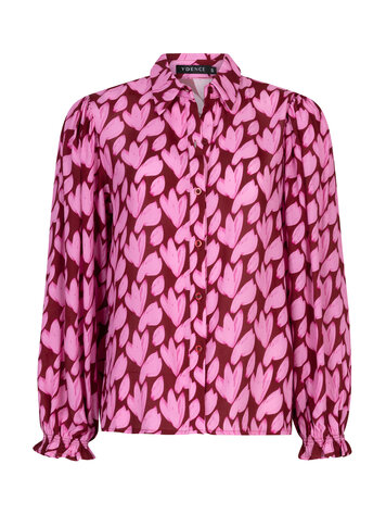 Ydence | Blouse Alyssa Pink Flower