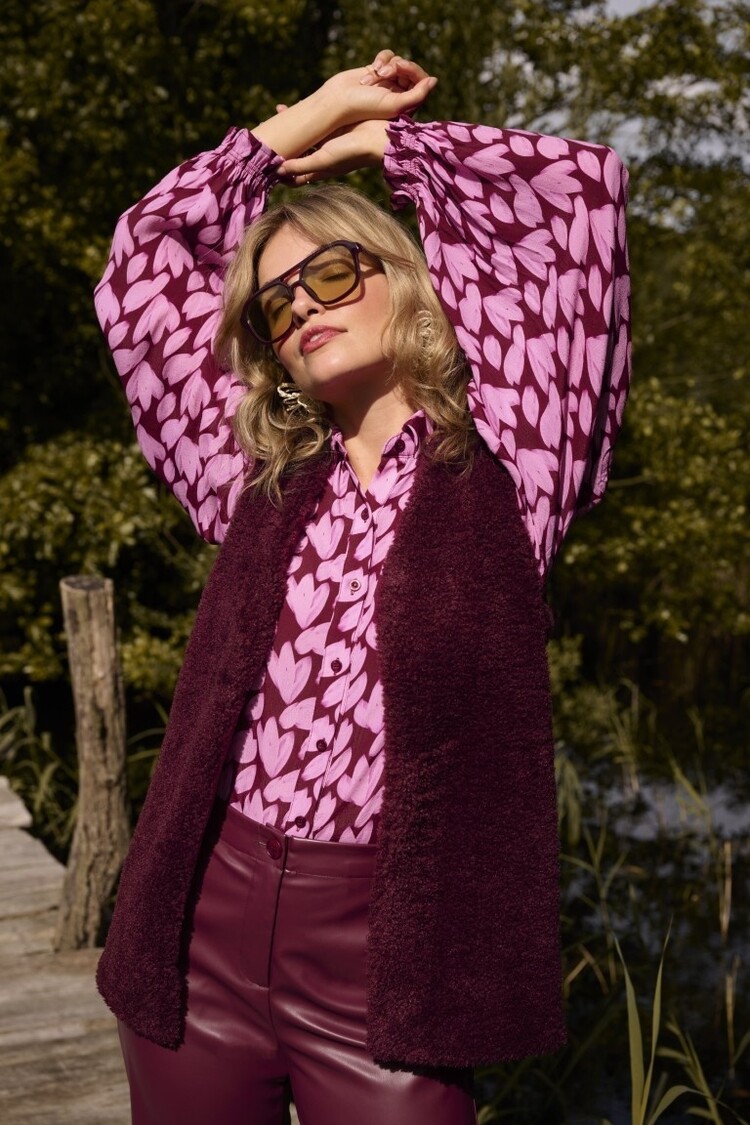 Ydence | Blouse Alyssa Pink Flower