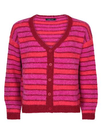 Ydence | Cardigan Ginny fuchsia/red