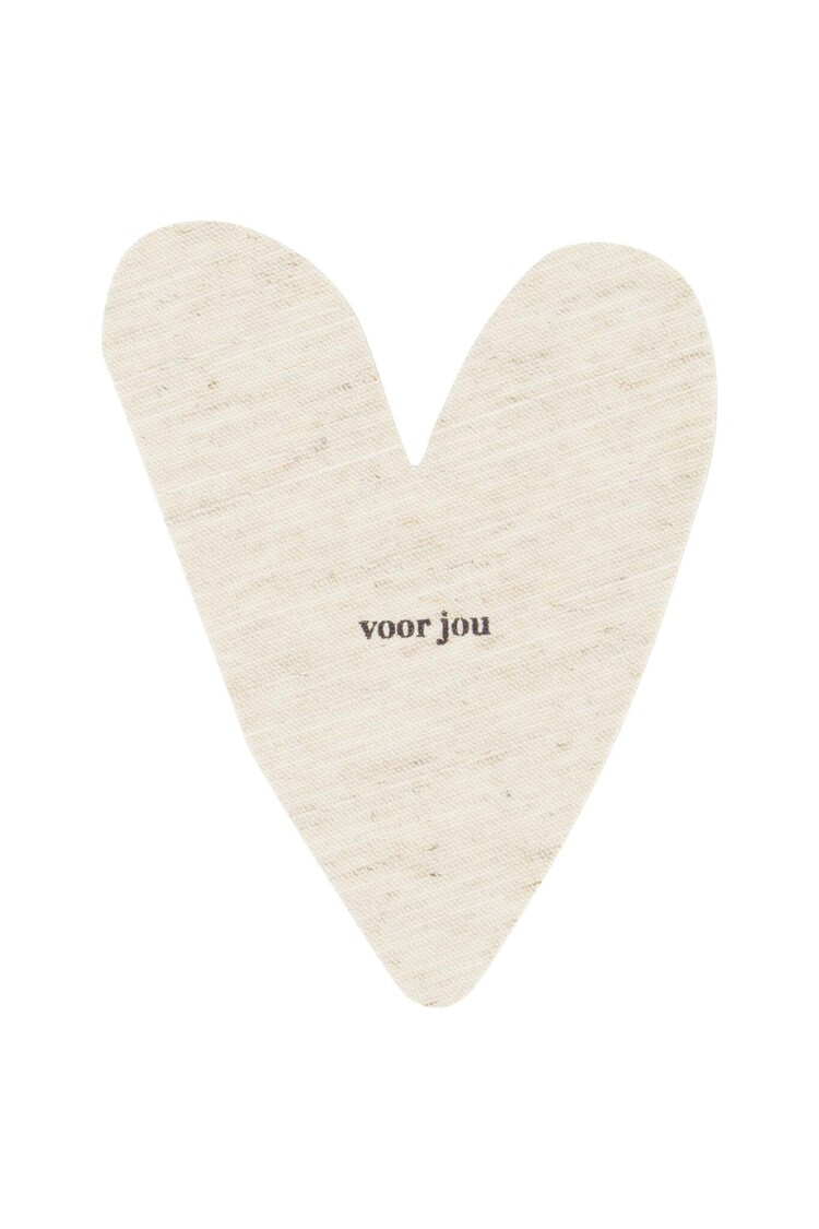 Zusss Zusss | Wenskaart voor jou hartje linnen