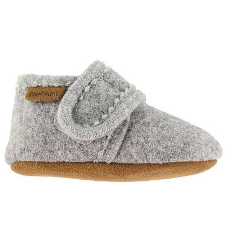 Enfant Enfant | Sloffen wol grey melange