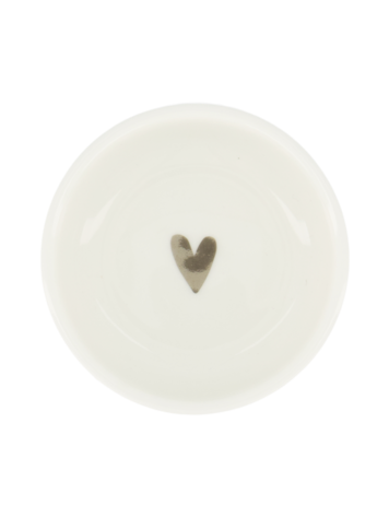 Zusss Zusss | Dipschaaltje hartje wit/zilver