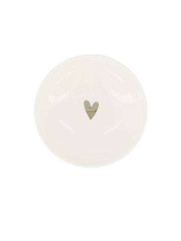 Zusss Zusss | Schaaltje hartje wit/zilver