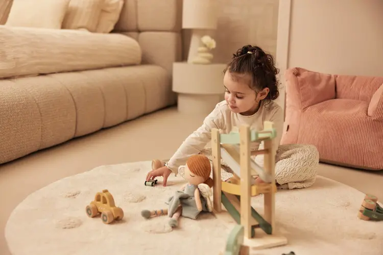 Jollein Jollein | Houten auto op wielen set van 3