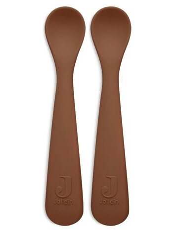 Jollein Jollein | Siliconen lepeltjes caramel 2stuks