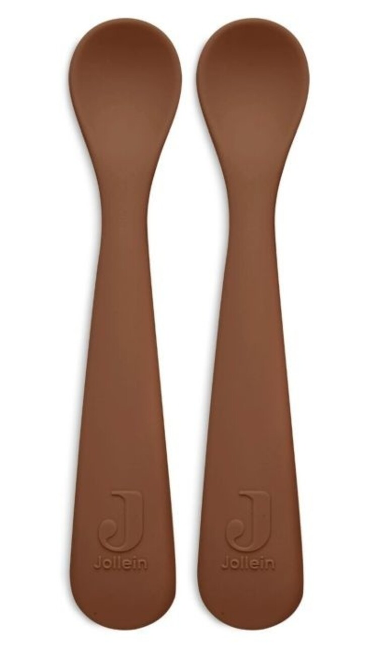 Jollein Jollein | Siliconen lepeltjes caramel set van 2