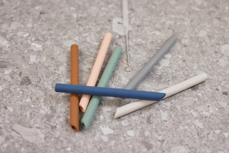 Jollein Jollein | Siliconen rietjens set van 6