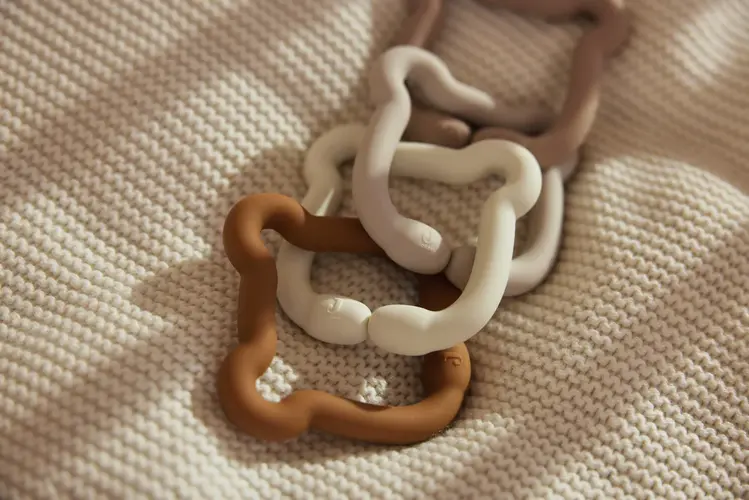 Jollein Jollein | Speelgoed ringen siliconen teddy bear