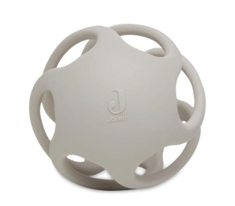 Jollein Jollein | Bijtring bal siliconen 10cm nougat