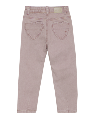 Daily7 Daily7 | Jeans Roze mom fit Heart