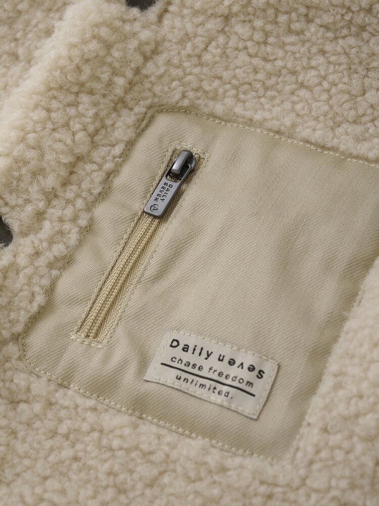 Daily7 Daily7 | Bodywarmer teddy sandshell