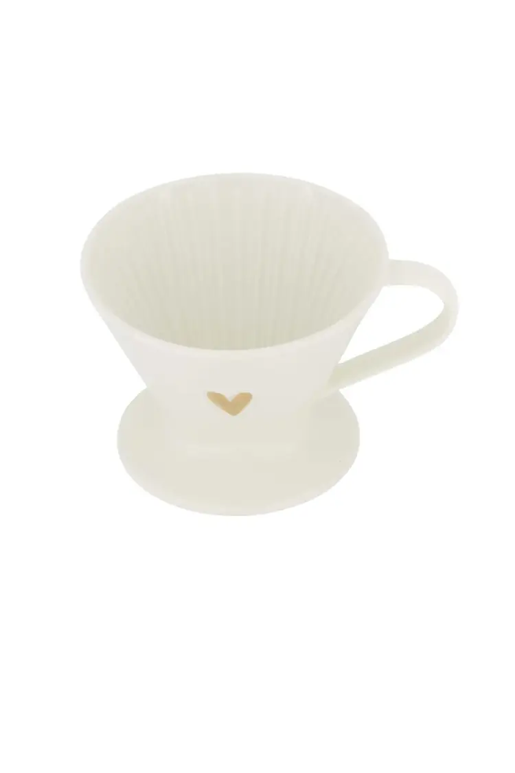 Zusss Zusss | Koffiefilterhouder hartje goud